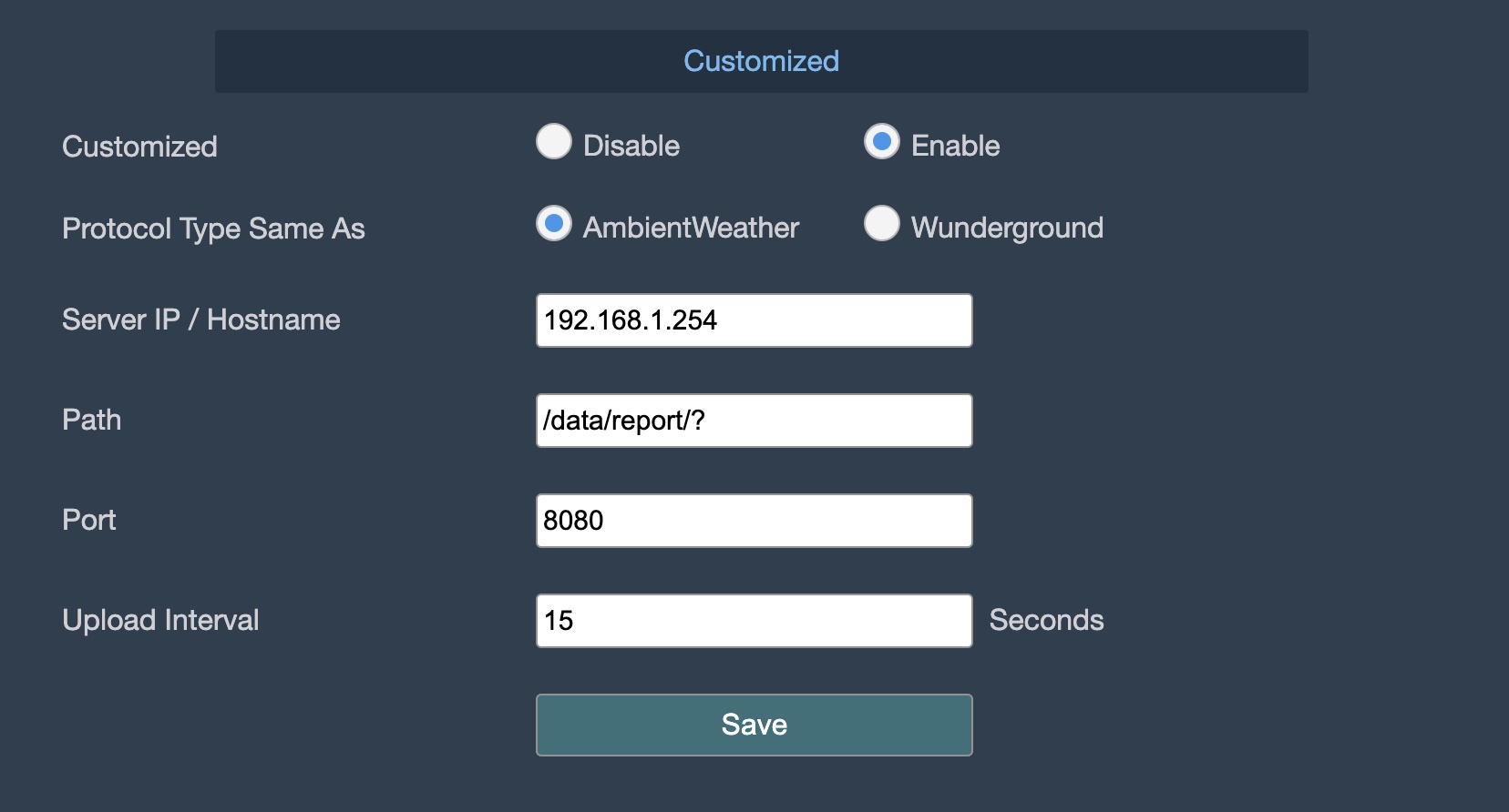 configuration example