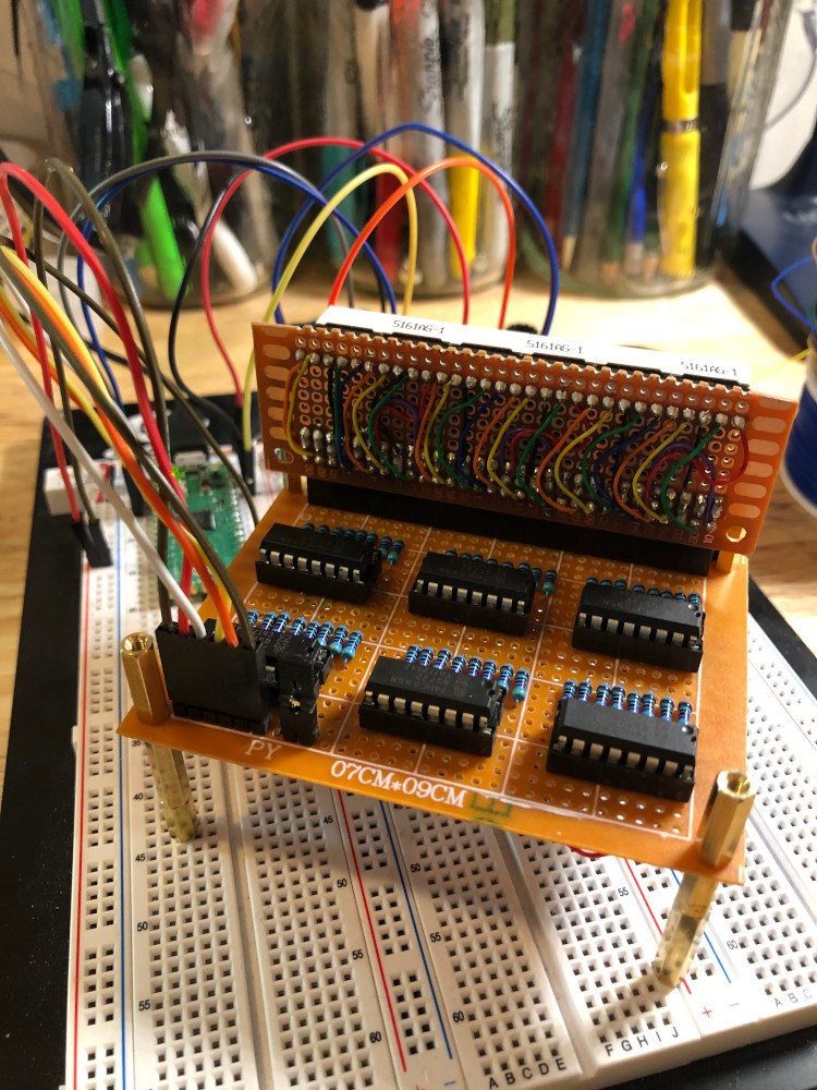 Back wiring of PCB