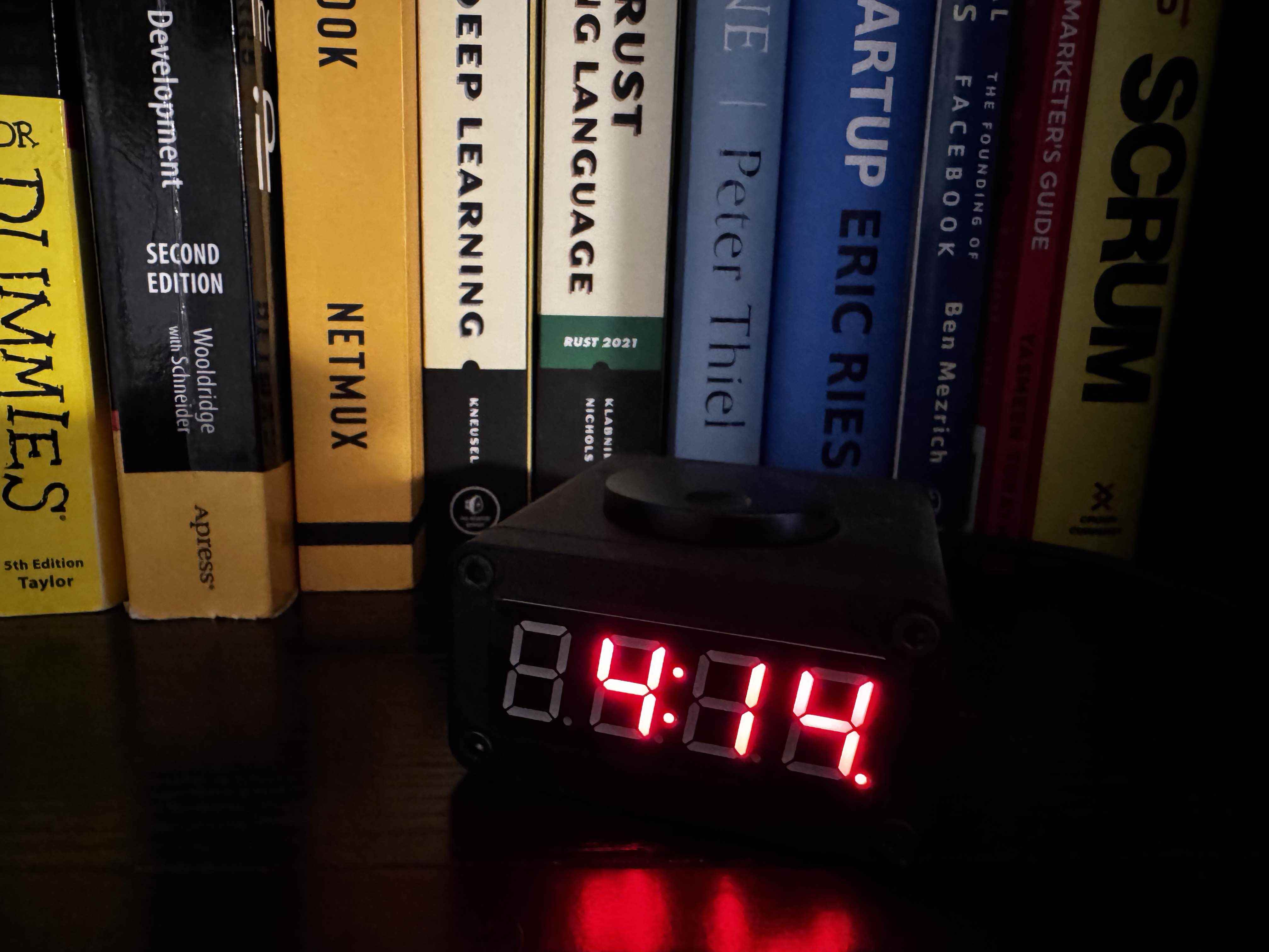 clock on my shelf