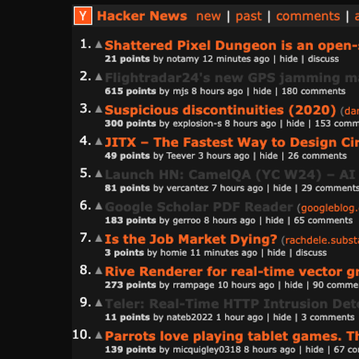 Hacker News Dark Theme