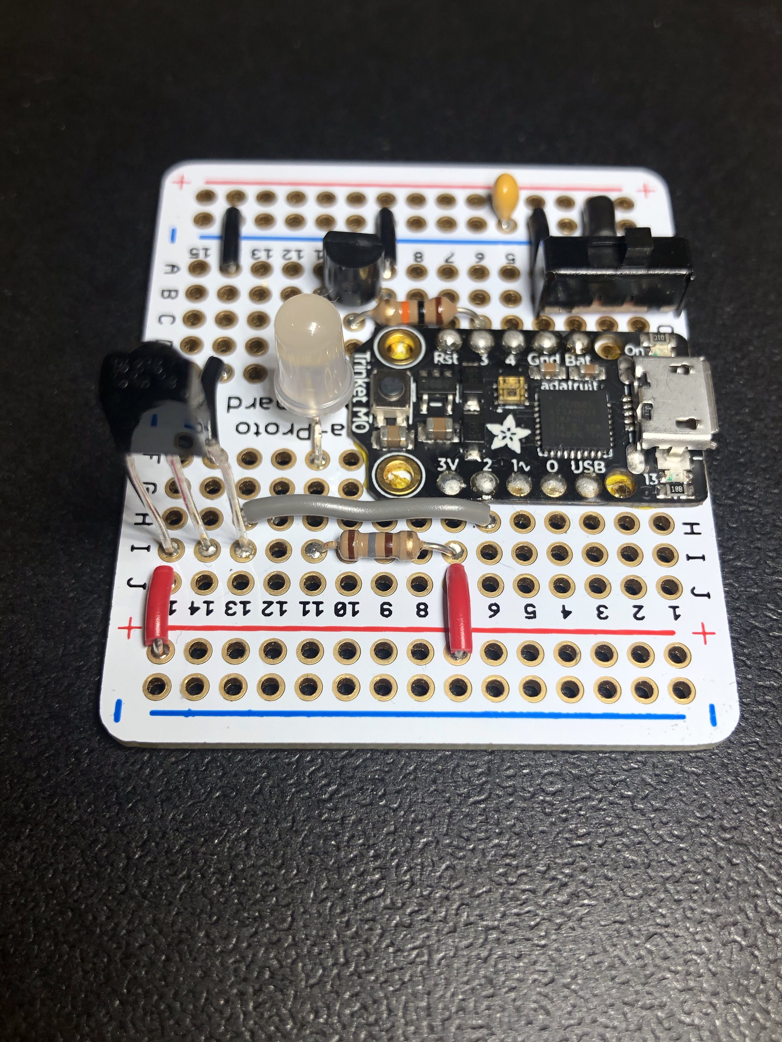 Side View of Finished PCB