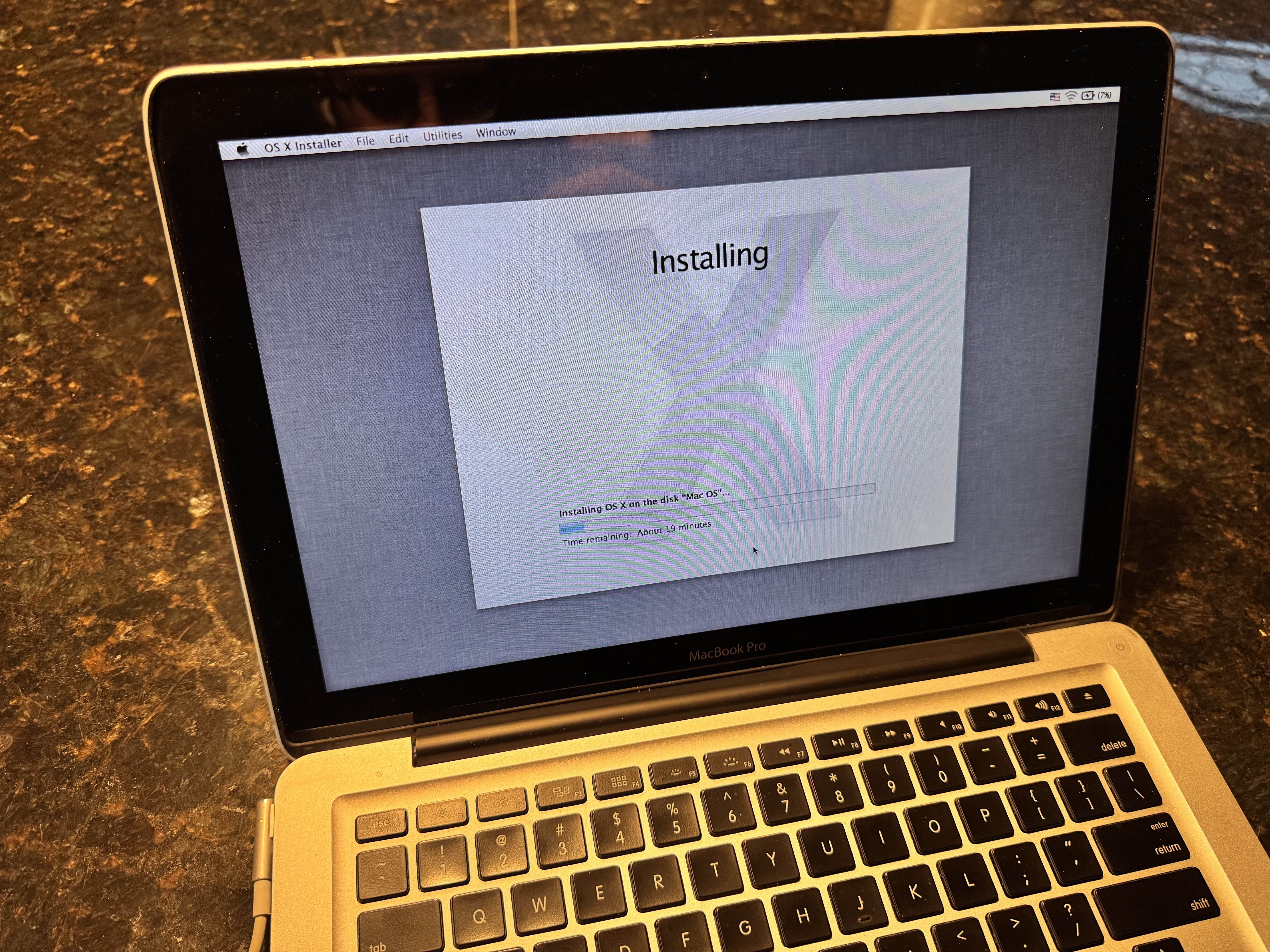 installing