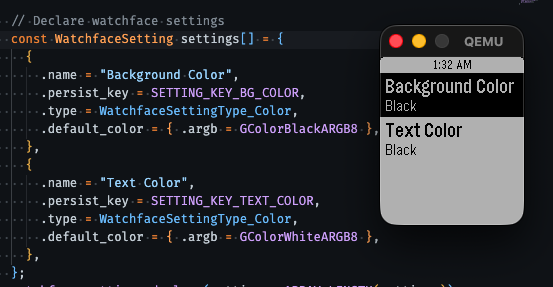 setup code and the corresponding system panel